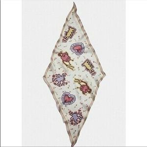 Coach X Keith Haring Silk Diamond Scarf